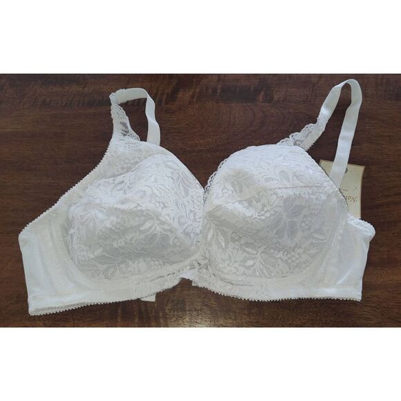 Trulife 165 Naturalwear  Maria All Over Lace Style Softcup NEW  with tags. WHITE - Picture 2 of 6